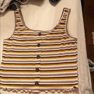 striped crop top